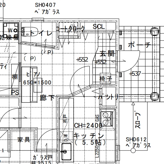 玄関の間取り図