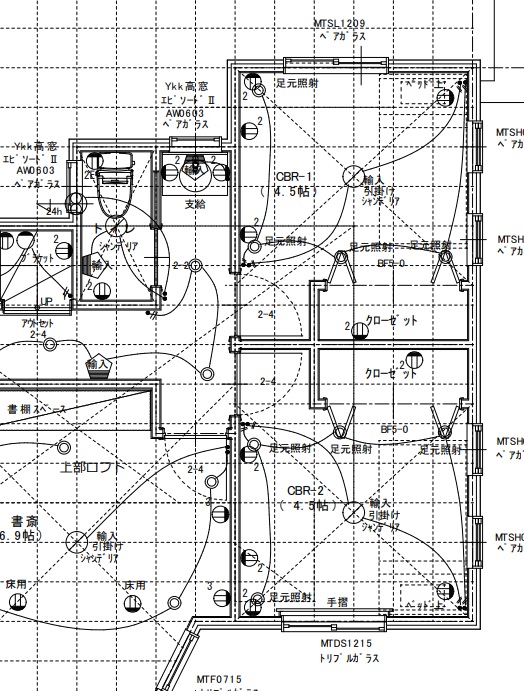 子供部屋&2Fトイレの間取り図